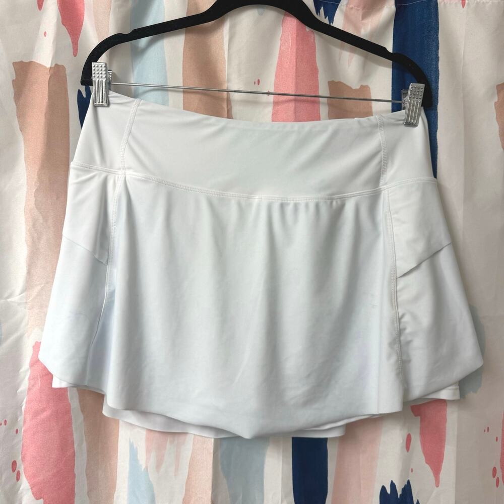 Halara White Mini Tennis Skirt Skort Size XL